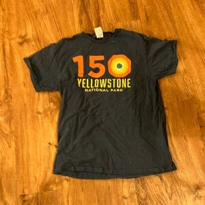 Yellowstone National Park Graphic T-Shirt navy medium unisex